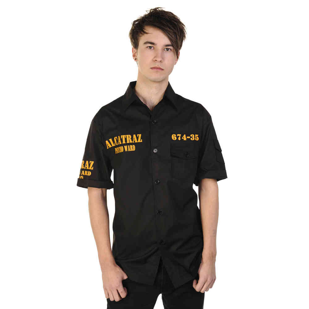Banned - ALCATRAZ Bluse - Schwarz
